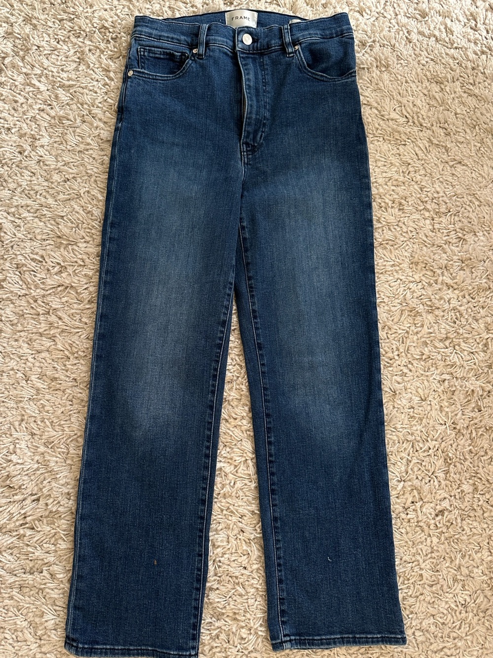 FRAME Denim Women’s Le Sleek Straight Indigo Wash Jeans